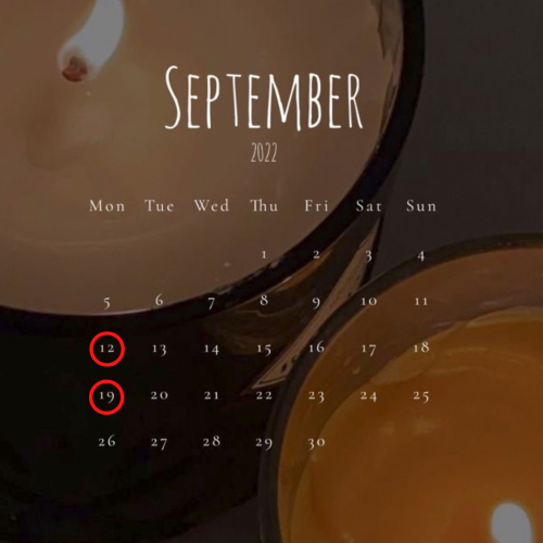 *<9月>営業日のお知らせ*